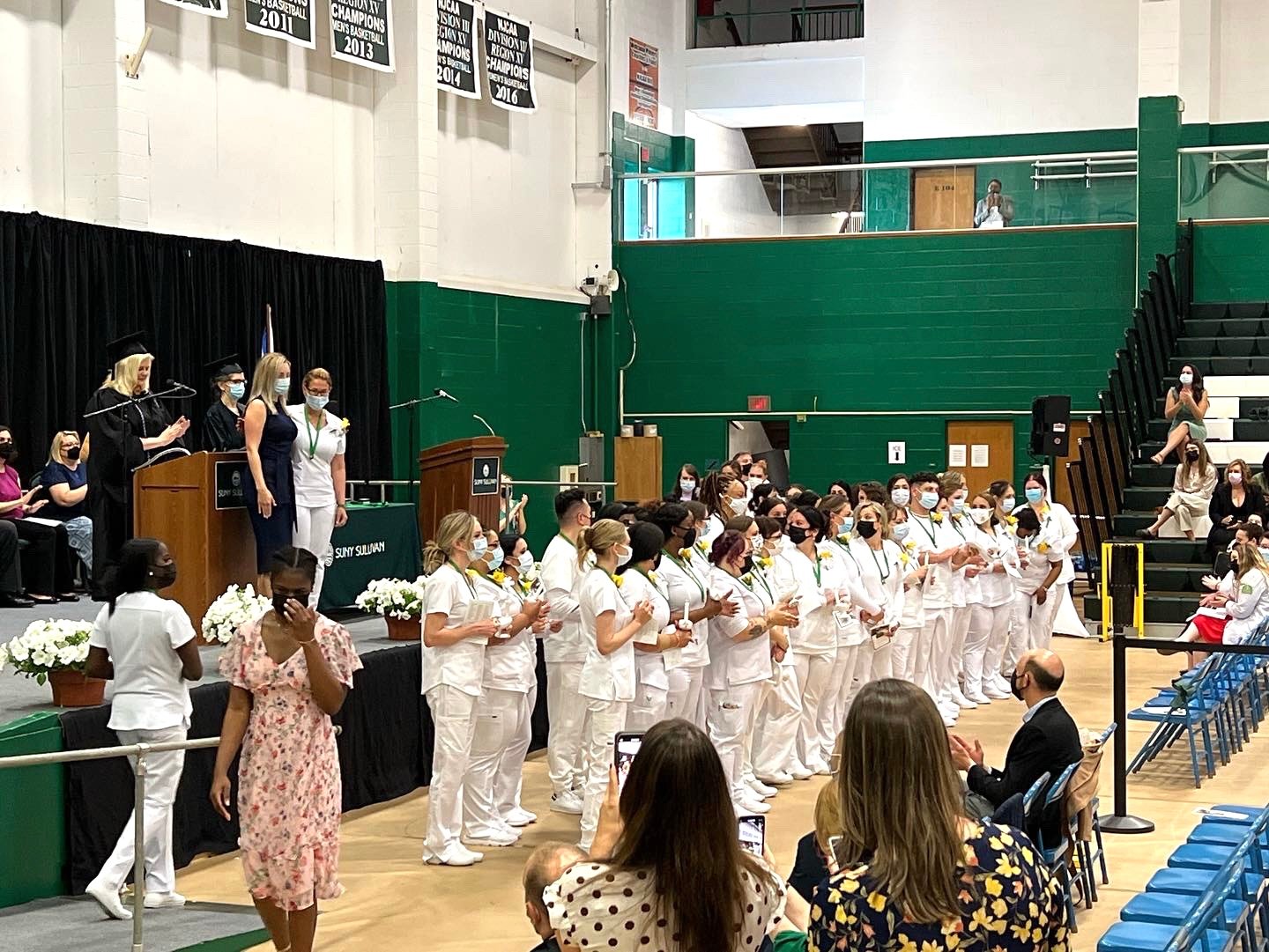 In a separate ceremony, SUNY Sullivan held its pinning ceremony for graduates of the college’s nursing and respiratory care programs.